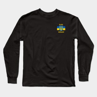 SLAVA UKRAINI TRIDENT GLORY TO UKRAINE SUPPORT UKRAINE PROTEST PUTIN Long Sleeve T-Shirt